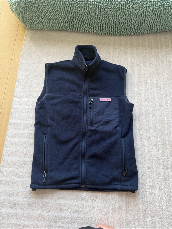 Vineyard Vines Other - Vineyard Vines Navy Fleece Zip-Up Vest